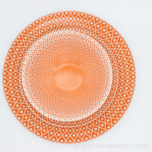 Conjuntos de jantares europeus de impressão de almofada laranja